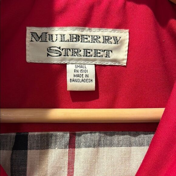 Mulberry Street Vintage Red and Navy Jacket size Small - Picture 2 of 12